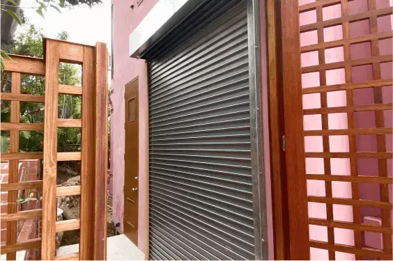 Completed garage door project